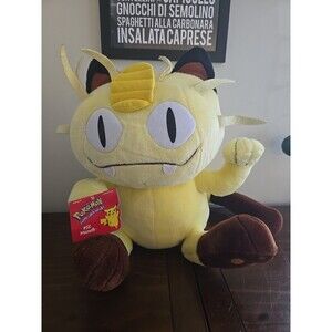 Vintage ‘90s Rare Jumbo Nintendo Official Pokémon Meowth Plush 25" New With Tags